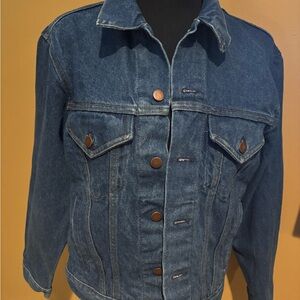 Women’s MGM Logo Nutmeg Mills Denim Jacket Sz S